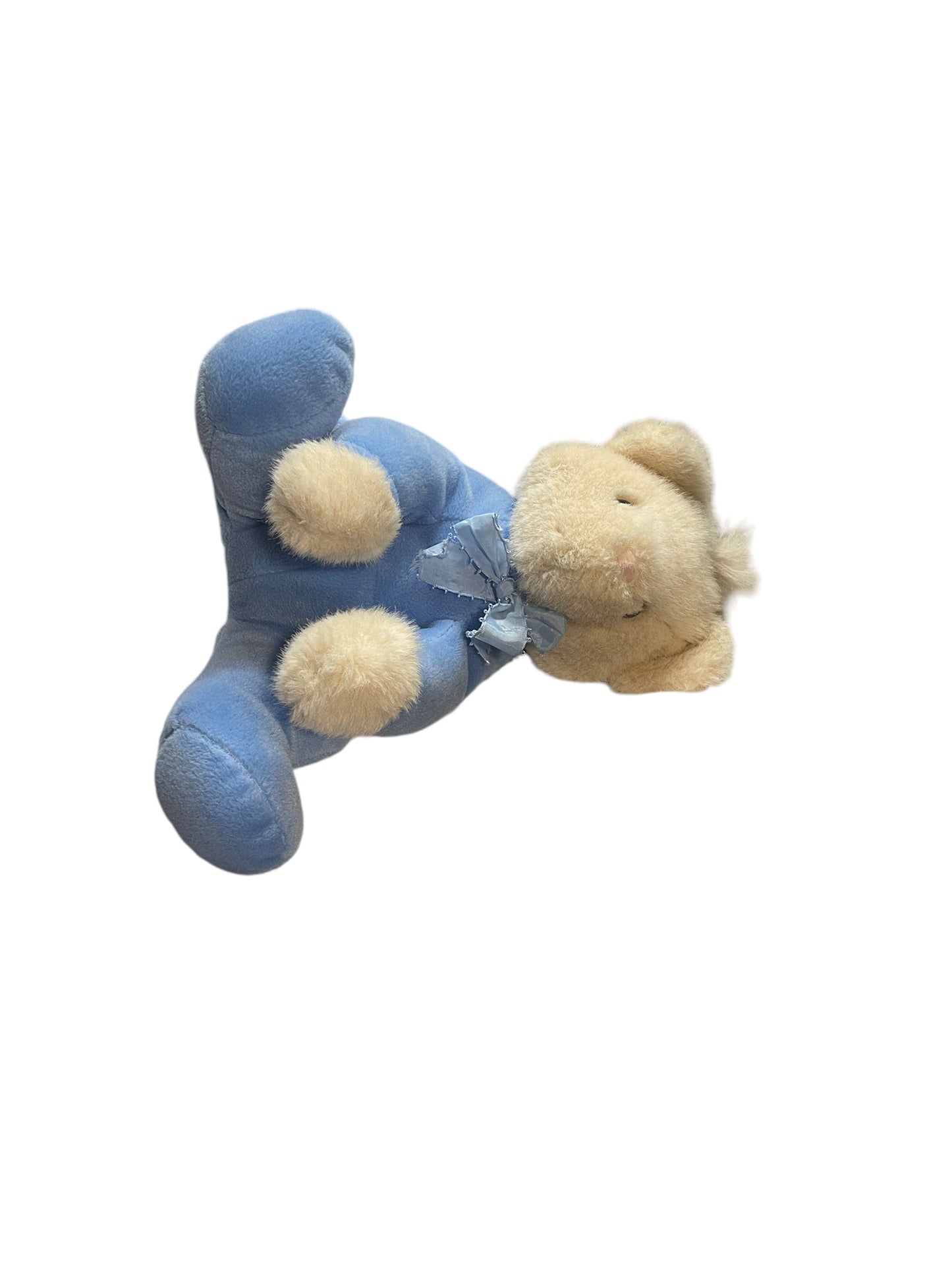 Vintage North American Bear Company Lullabear Plush, 1988 Cream & Sky Blue - So Sweet!