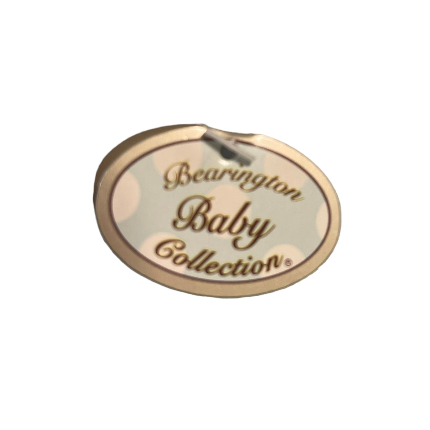 Bearington Baby Rattle Soft Blue & Brown CuddlyPuppy, Satin Tummy and Eyepatch Preowned with Tsgs