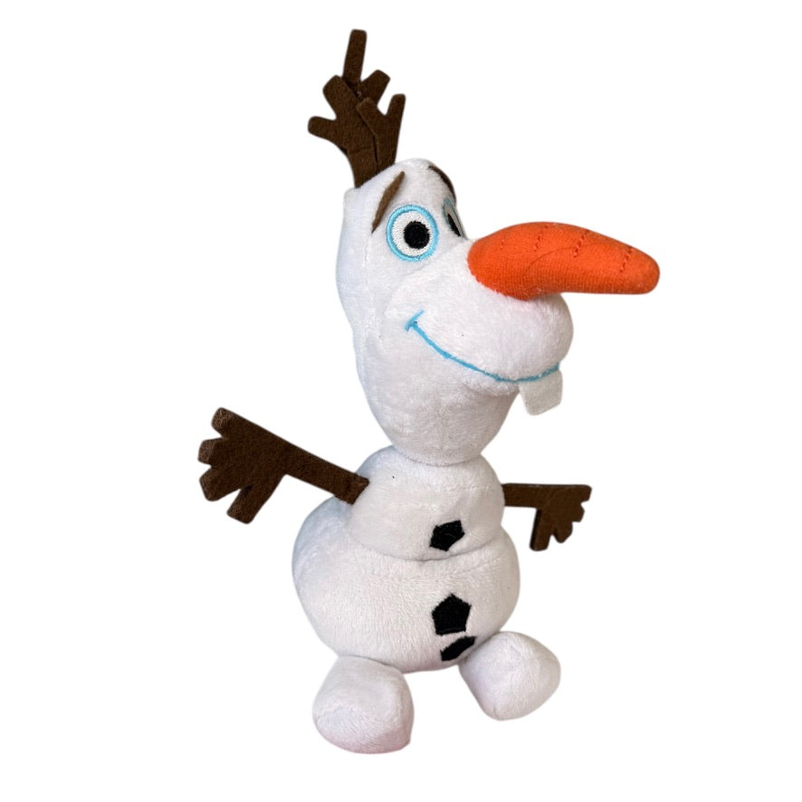 Disney 7" Olaf Plush Stuffed Toy Snowman from Frozen, Preowned and in Great Condition!