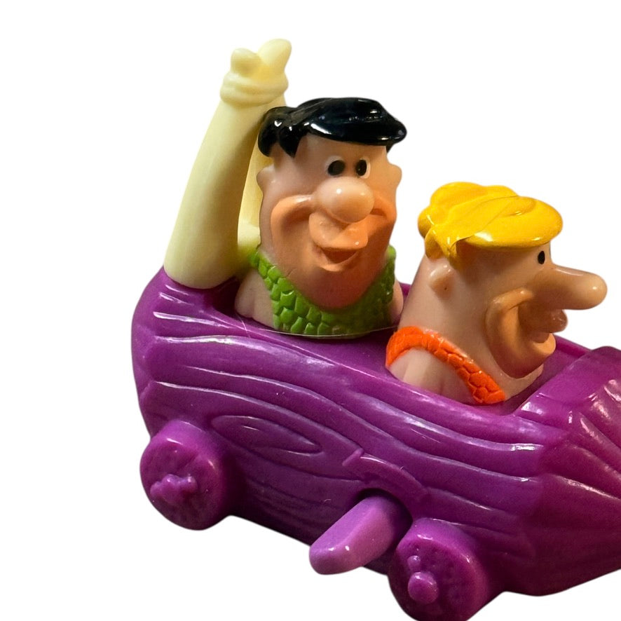Flintstone Fast Food Memorabilia; Vintage Brontosaurus Burger Drive In & 2 Classic Cars