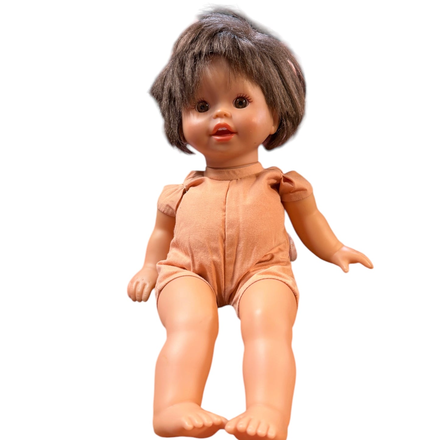 Little Mommy Sweet as Me Mattel Brown Eyed Brunette Baby Doll in Great Preowned Condition
