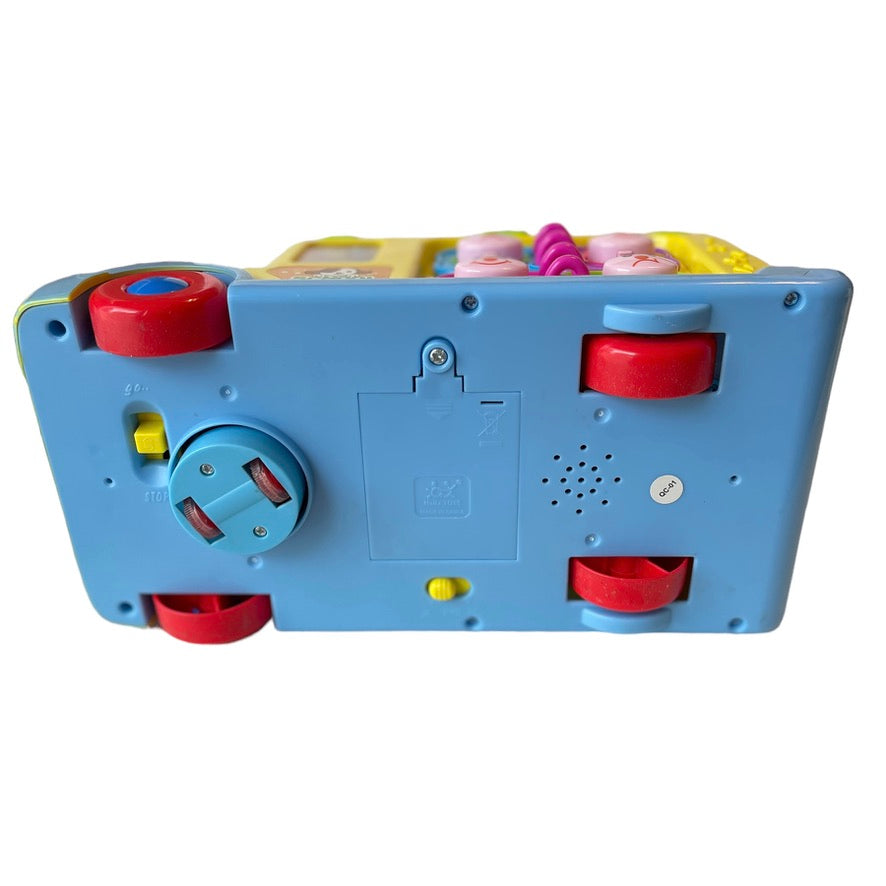 Huile/Hola Toys Baby Bump& Go School Bus Toy with Lights, Sounds and Music