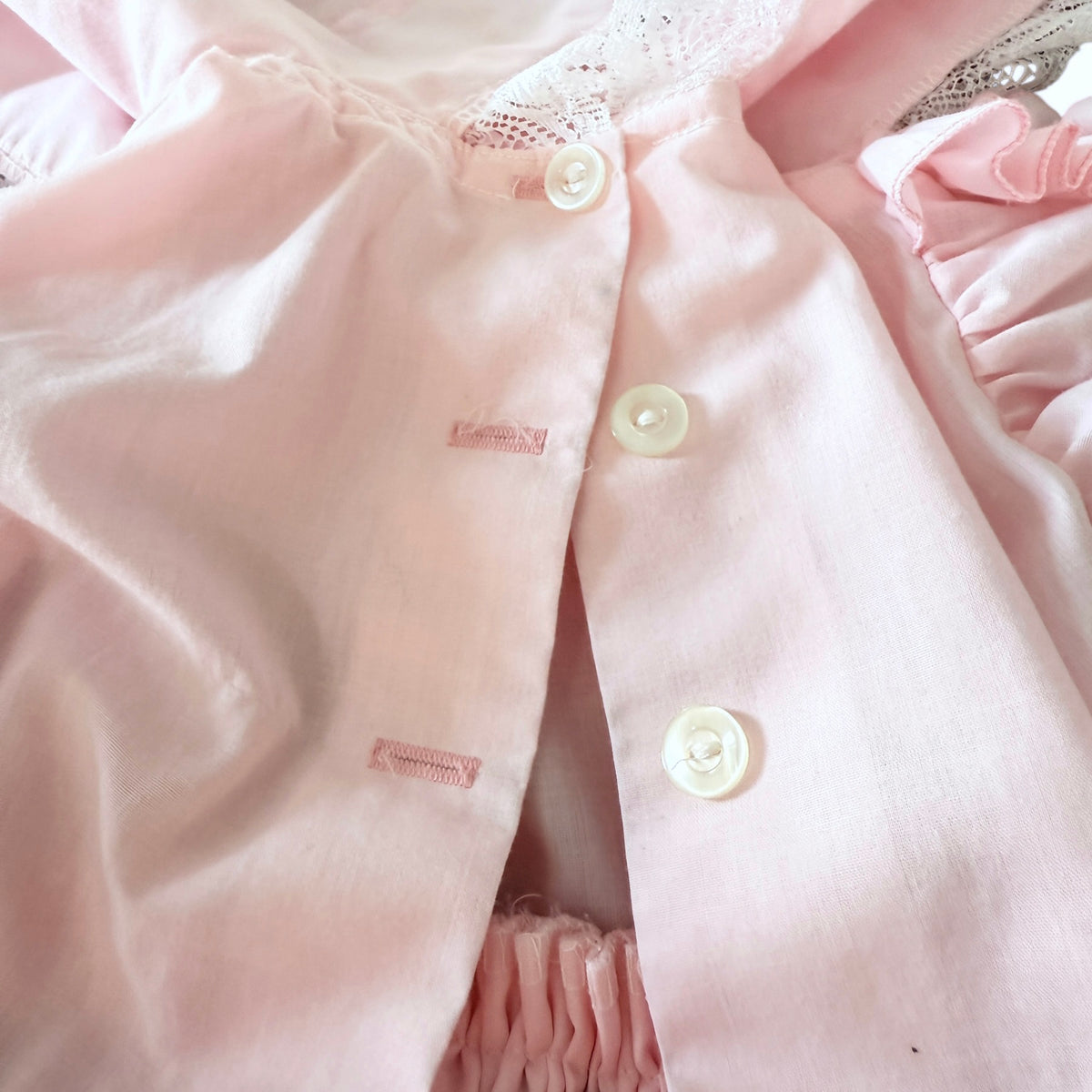Exquisite Pink Ruffled Circle Dress, Vintage Preowned Size 2T-4T, A Real Treasure! EVC