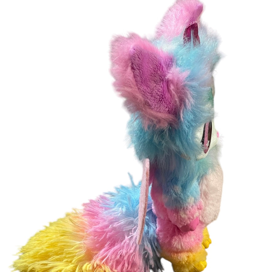 Magic Mixies Rainbow Fox Unicorn with Lights & Sound in Pastel Colours, Fluffy & Sparkly!