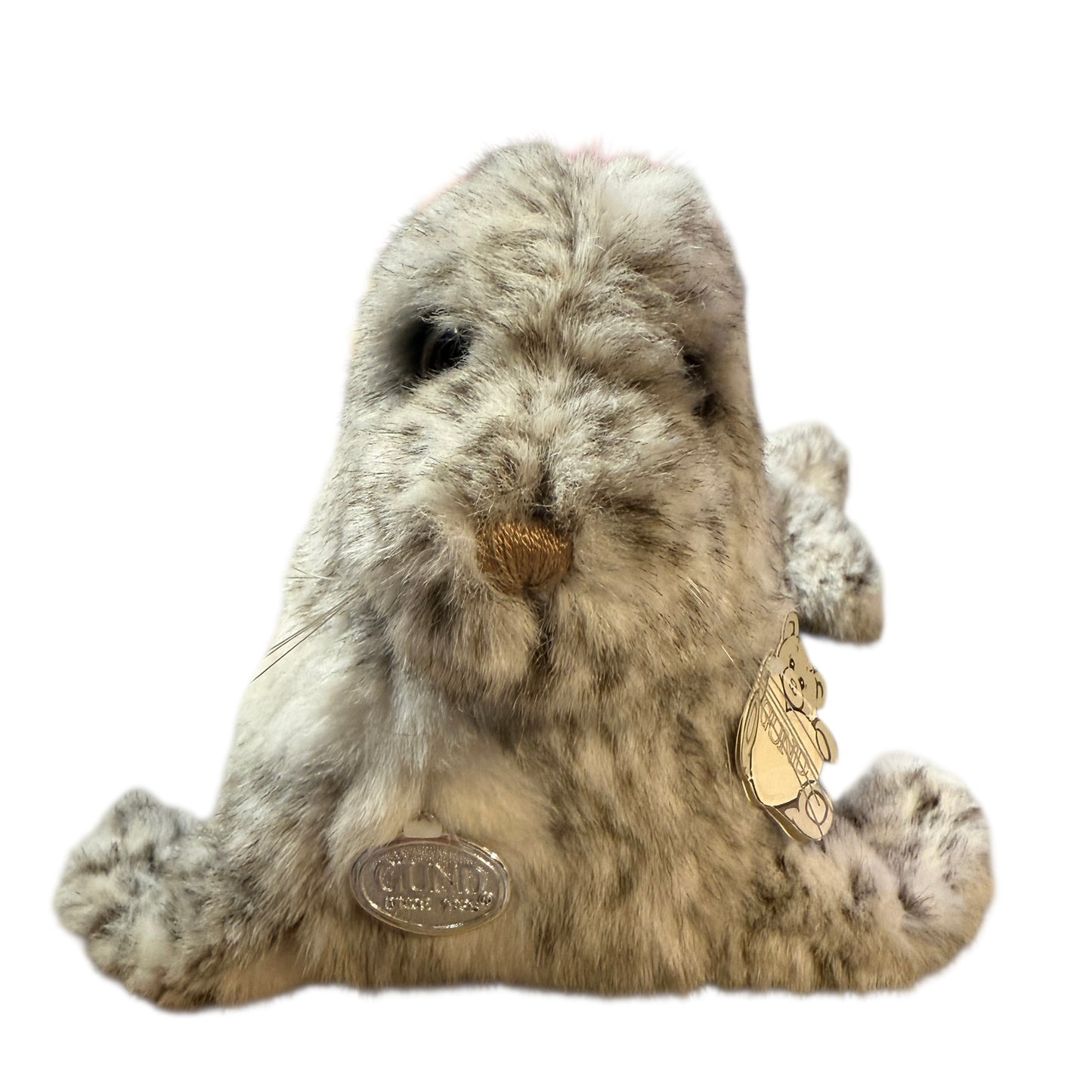 'Scooba', Vintage Gund Collector's Classic Baby Sea Lion Plush Grey & White Spotted Coat EUC