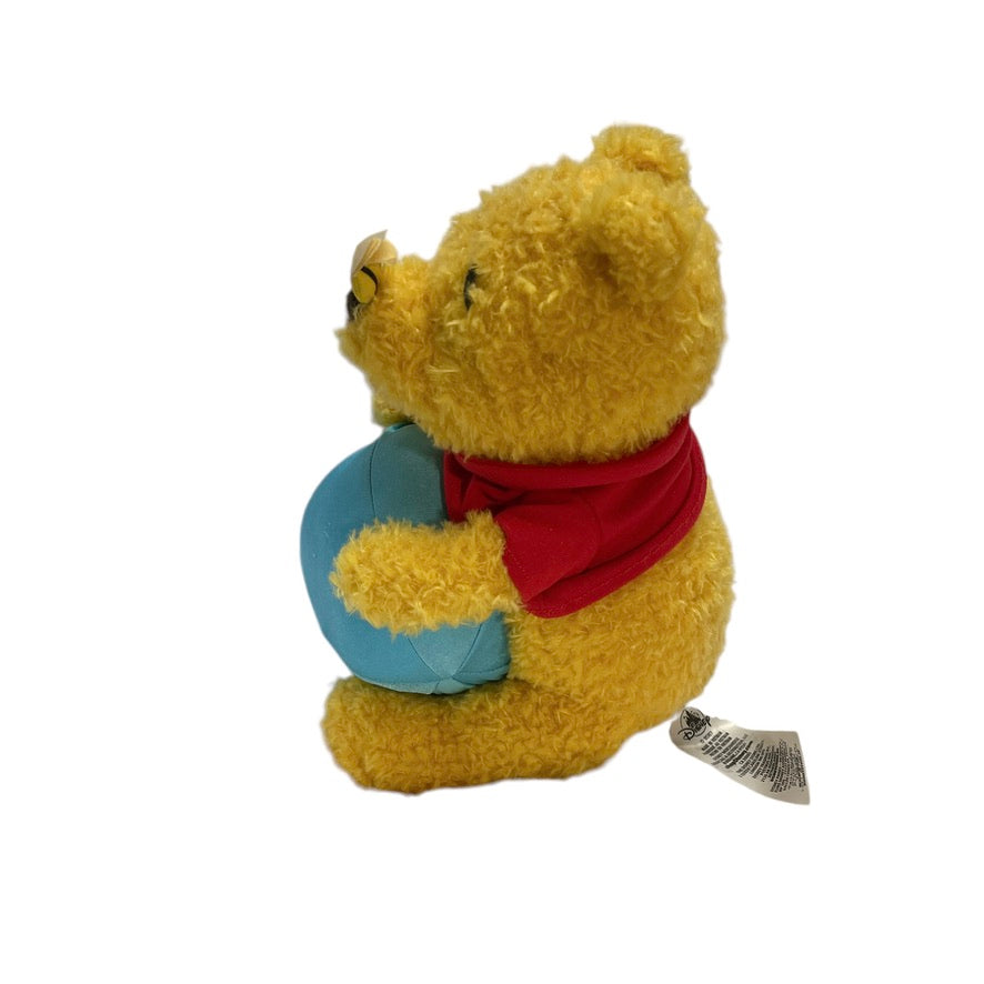 Disney 55th Winnie the Pooh & the Honey Tree 10" Plush with a Bee on his Nose! Preowned ags