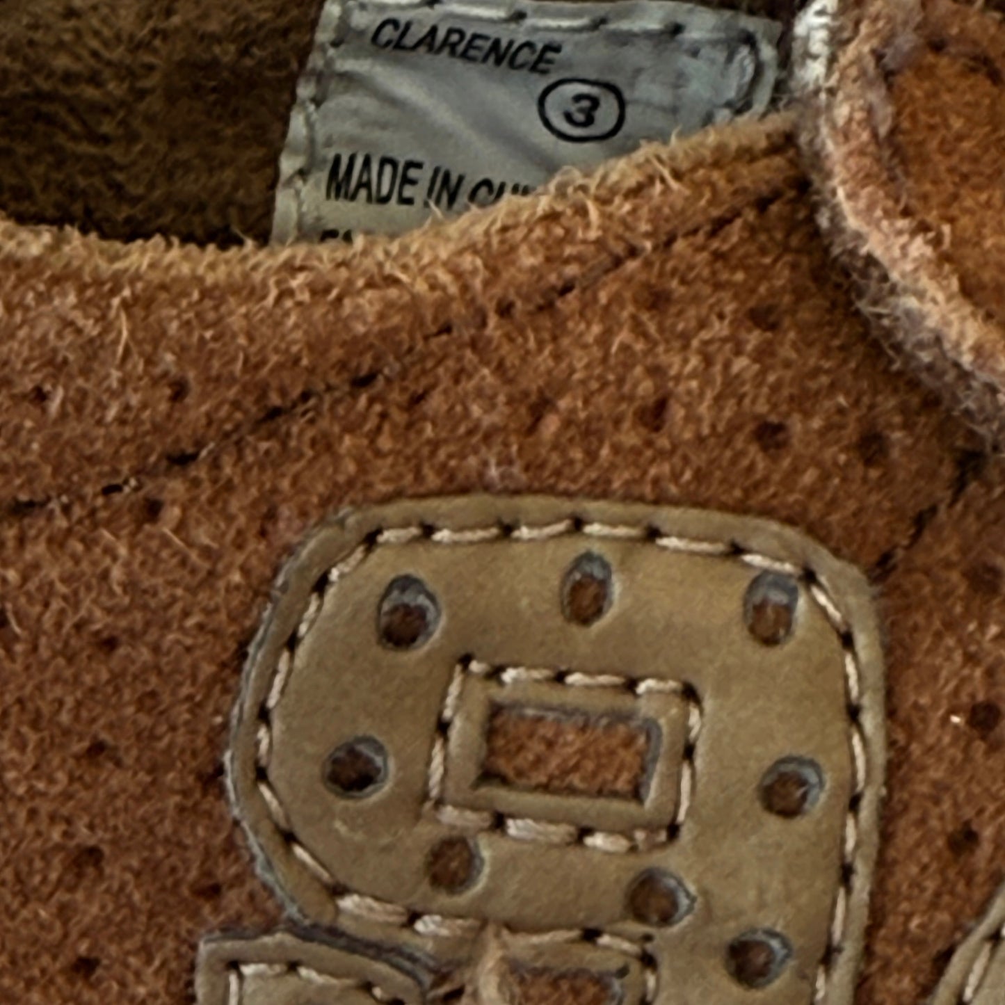 Bum Kids Faux Tie Up HooK & Loop Closure Brown SuedeBoots, Size 3 -Clarence in GUC