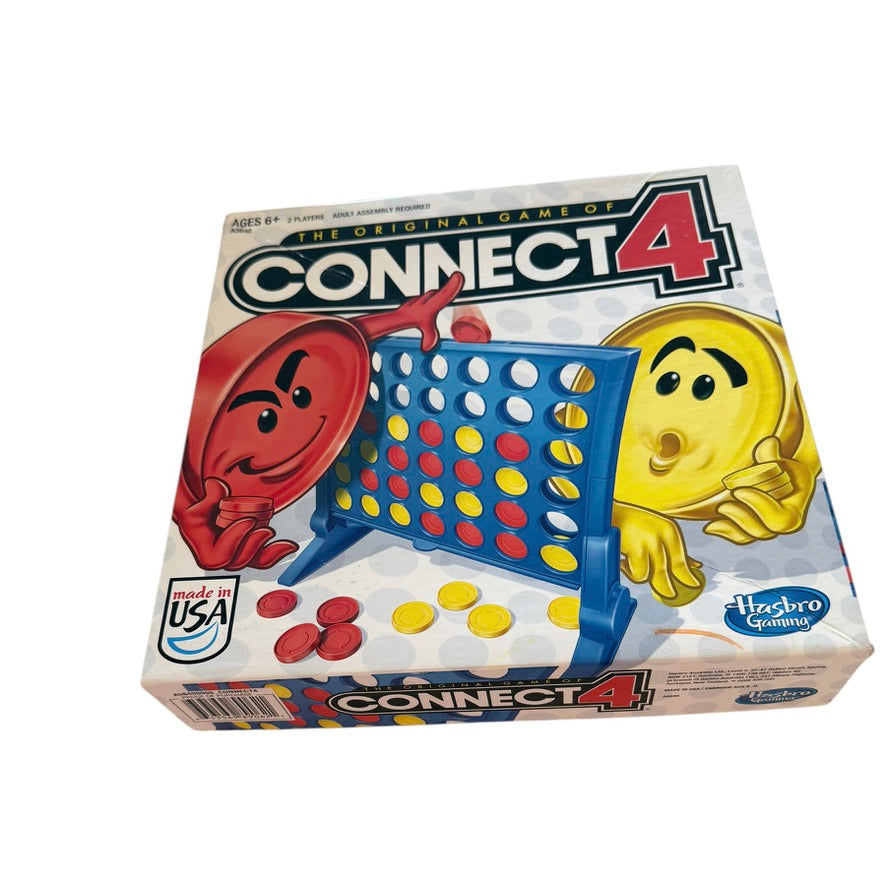 Hasbro Games, Connect 4 Original Game of Strategy for AGES 6+ in Good Preowned Condition