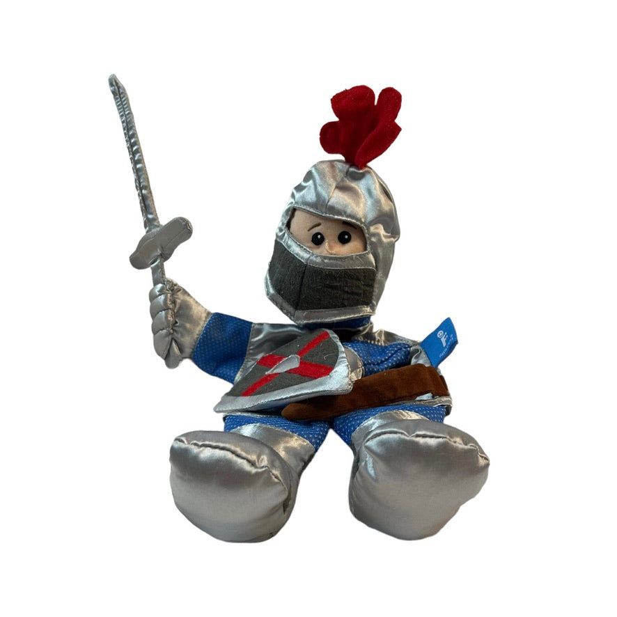 Knight in Shining Armour Fiesta Craft Hand Puppet with Sword & Shield 12" in GUC