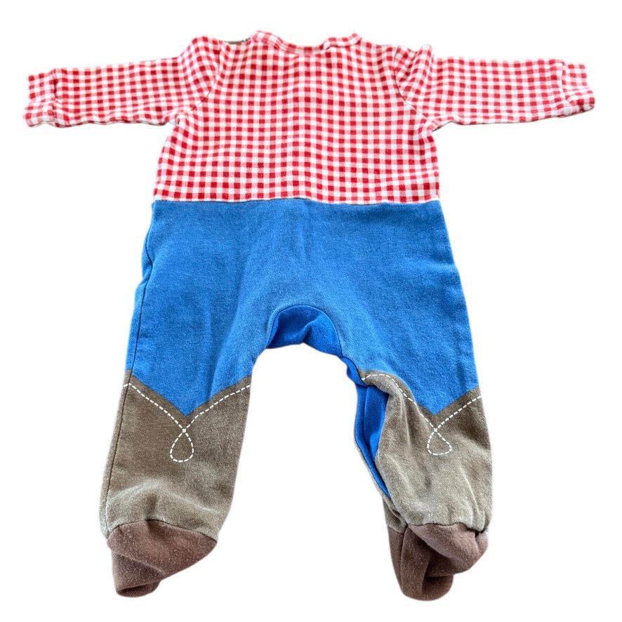 Honour & Pride Preowned Cowboy Themed Baby Sleeper 0-3 m Soft , Cozy and so Cute!