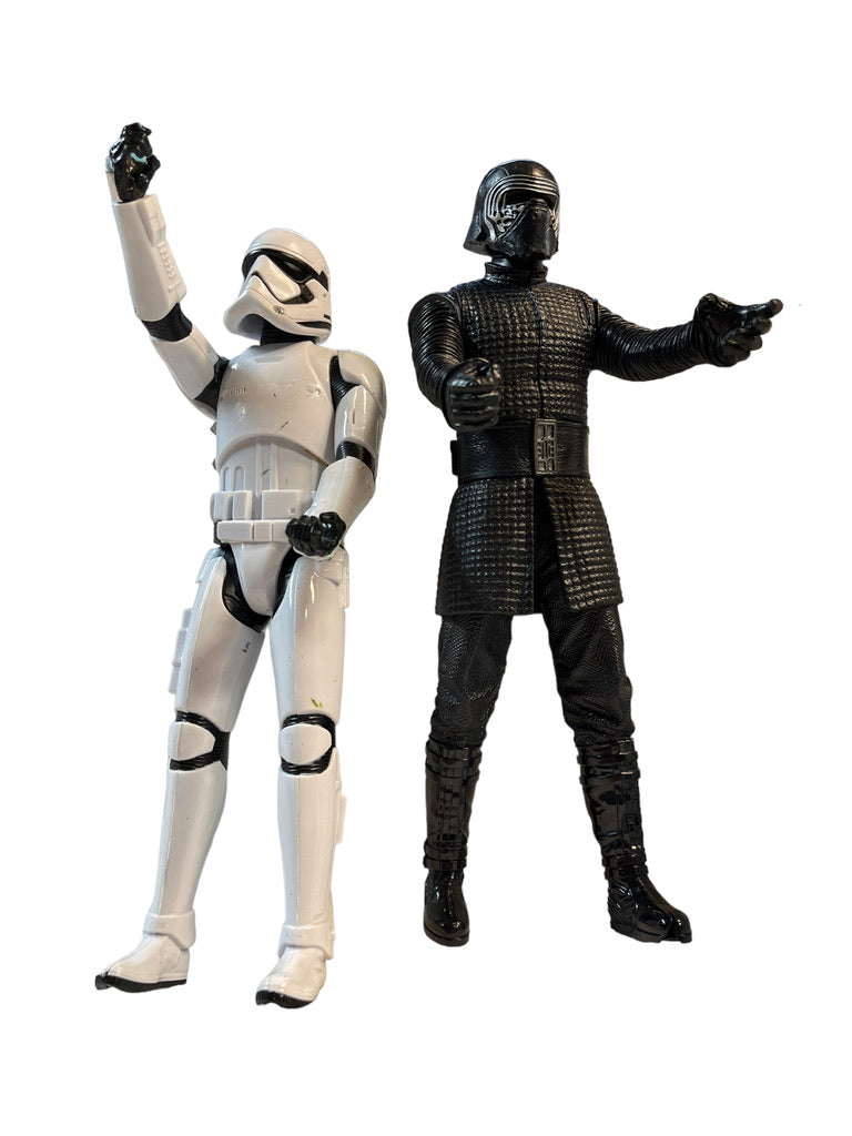 Star Wars Hasbro Action Stormtrooper The Force Awakens 12" Toy Figures Lot of 2