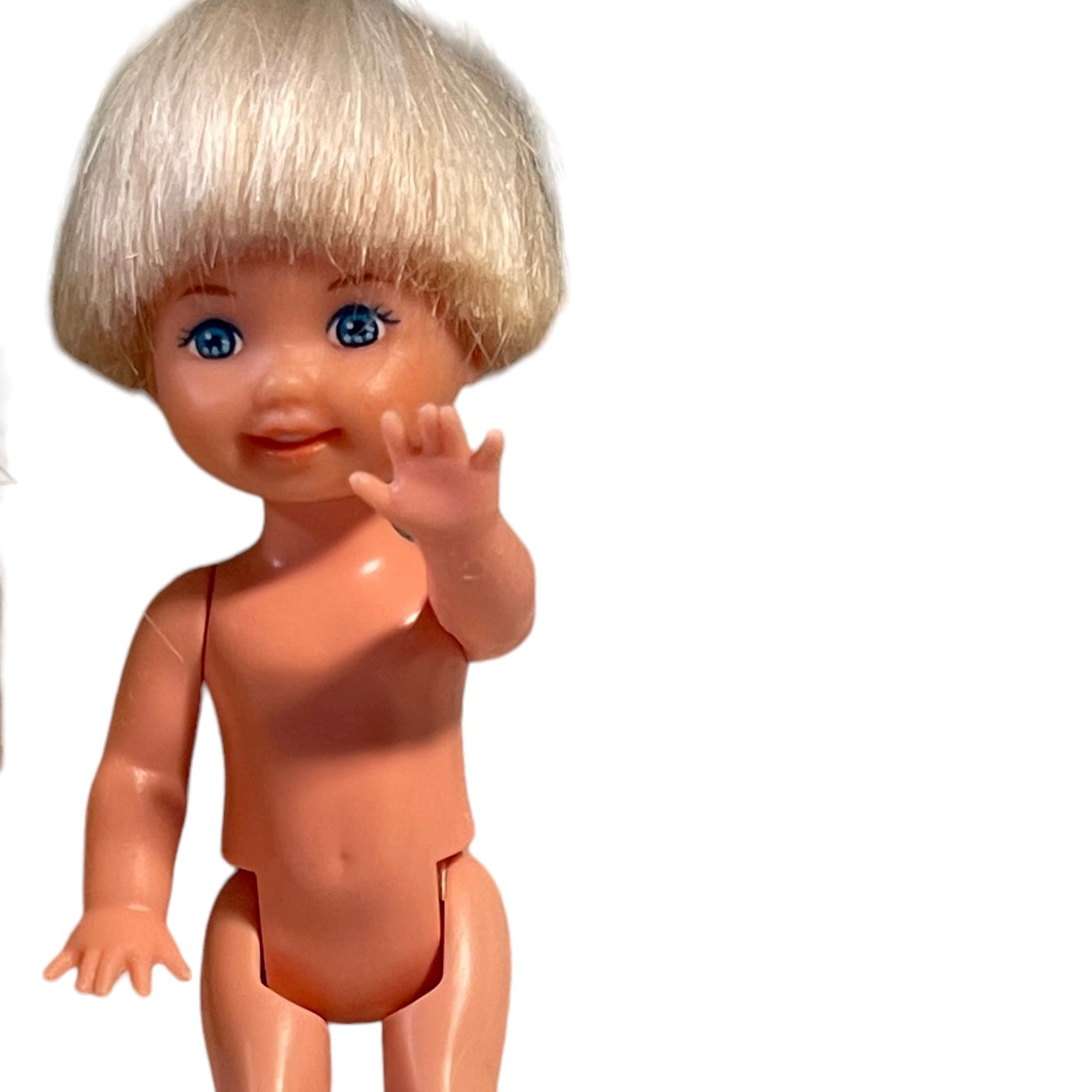 Barbie Vintage Moveable Mattel Littles, Blond with Back Levers Lot ot 3