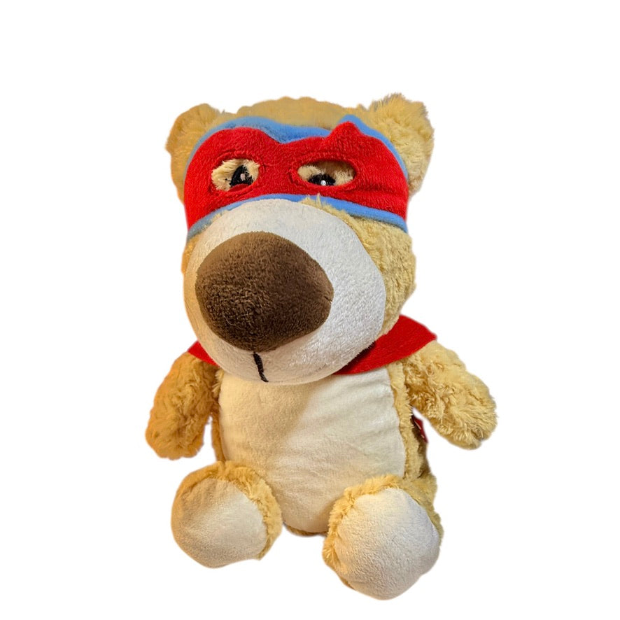 Cubbyford the Red Hero Bear, Minky Cape Reads, 'My Hero Wears Kevlar', #SG148 in EUC