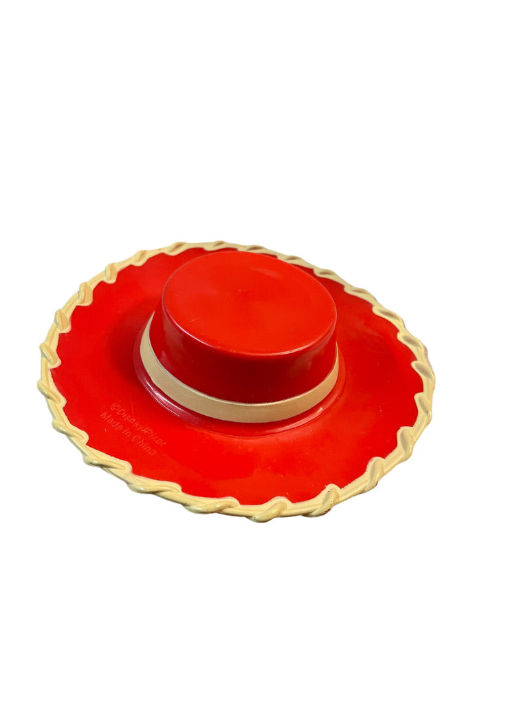 Disney Pixar Toy Story Jesse Doll Replacement 6" Red Hat with Yellow Braid, Plastic/Vinyl  Preowned