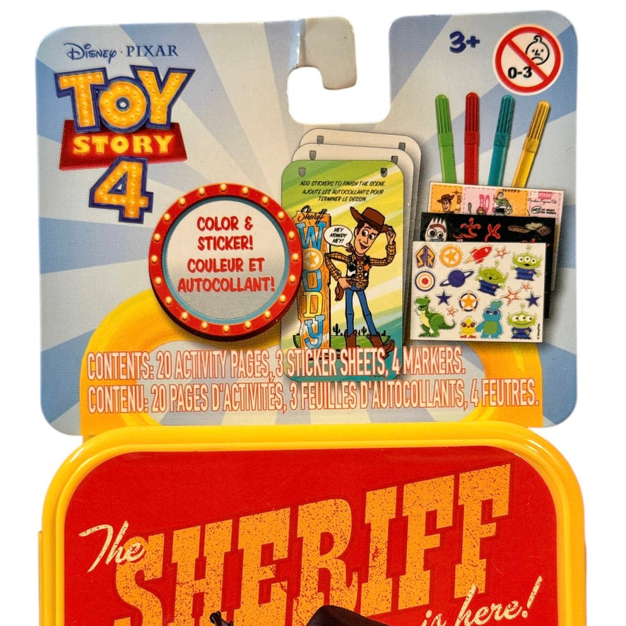 Disney Pixar Fun on the Go Activity Set with Sheriff Woody with Colouring and Sticker Activities