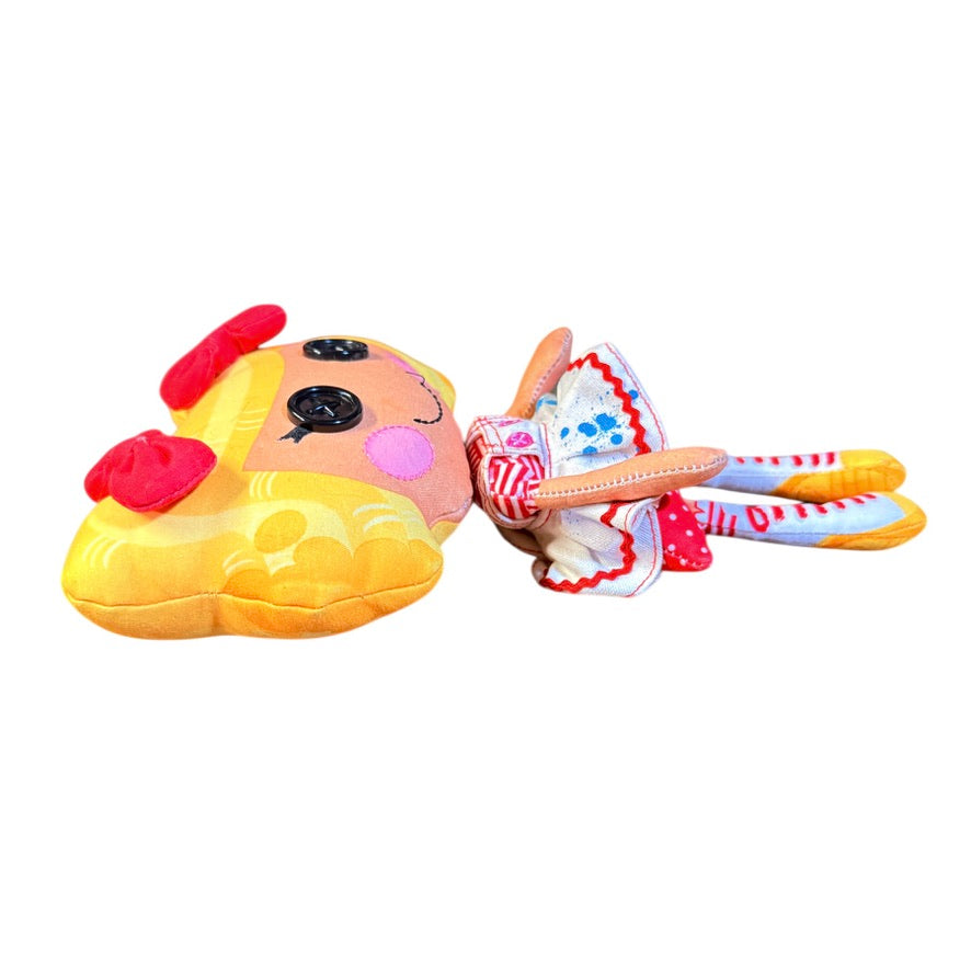 LalalooPsY Spot Splatter & Splash Dolly, 9", Button Eyes, Yellow Hair, Stitched Features GUC