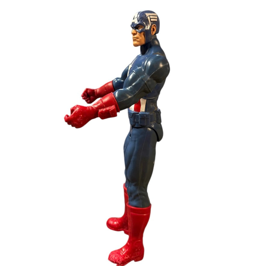 Captain America & Captain Marvel from Marvel Avengers Titan Hero Series 12" Action Figures GUC