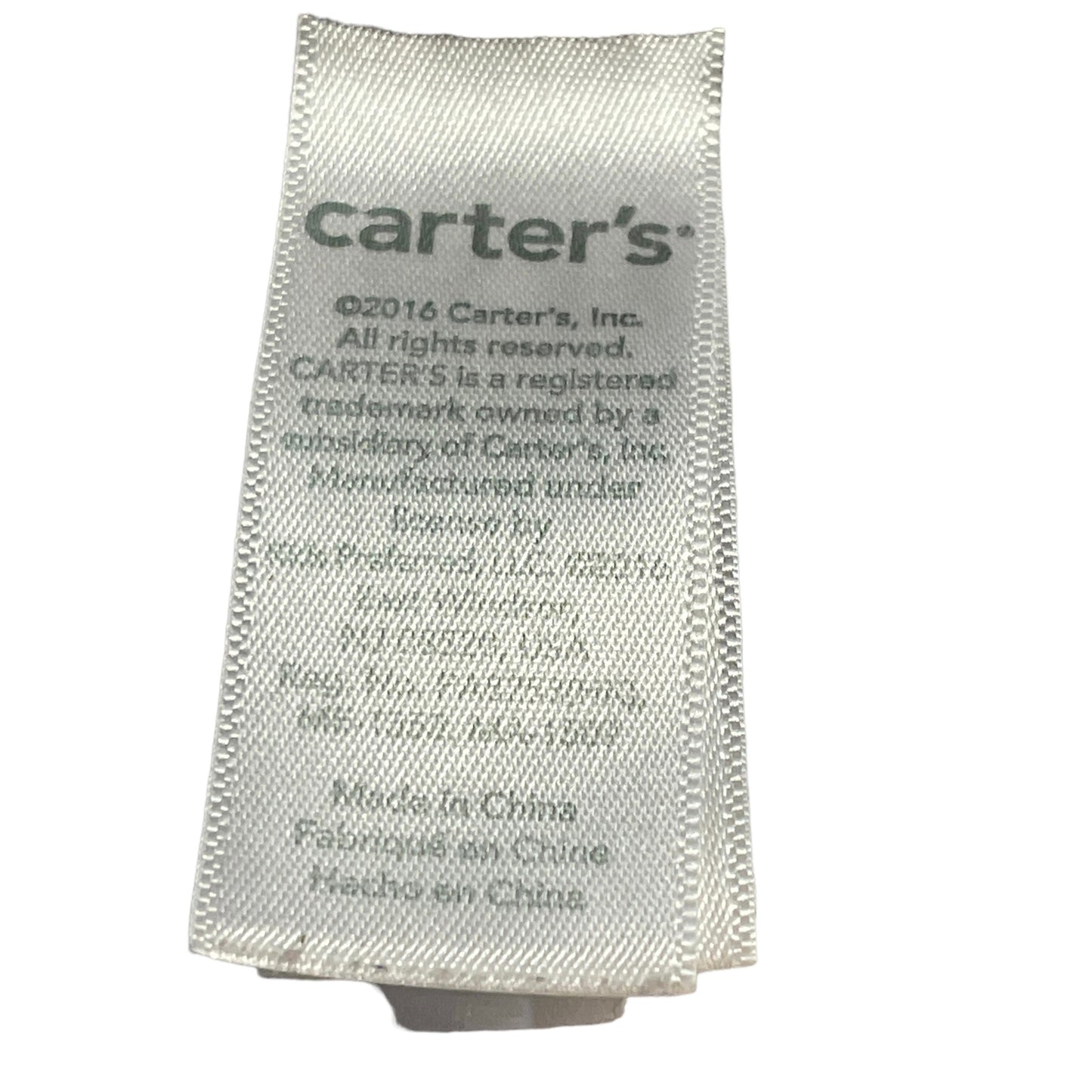 Carter's Grey Elephant Lovey Security Blanket , Minky with Satin Backing and Trim Preowned