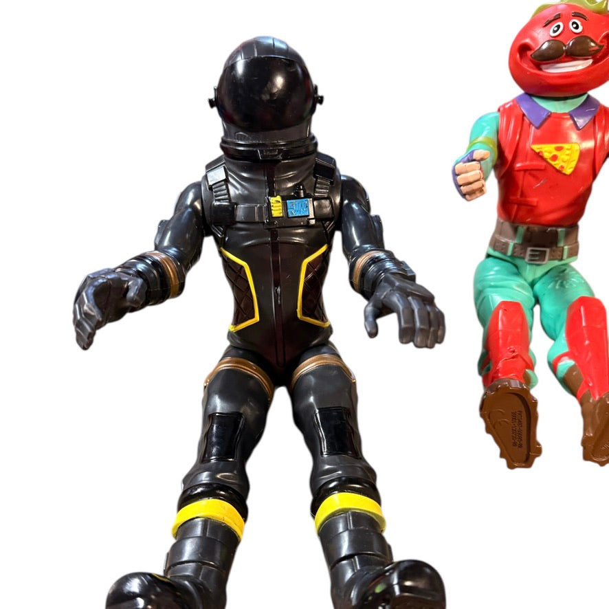 Fortnite Victory Series Lot of 2 12" Action Figure/Collectibles Tomatohead and Dark Voyager GUC