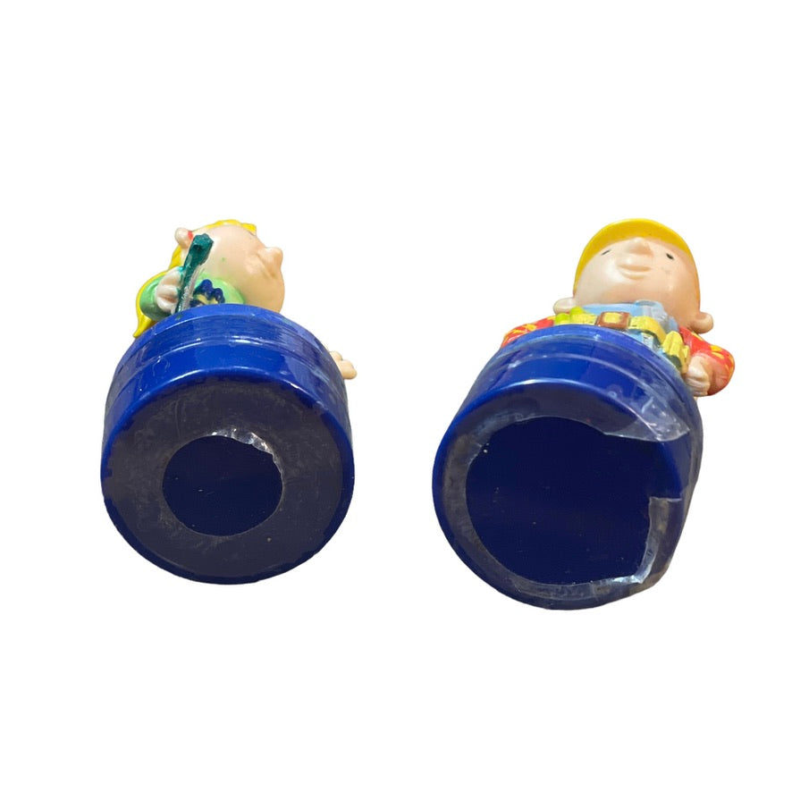 DecoPac Bob the Builder & Wendy Stampers Cake Toppers Toy Figures Sealed Preowned