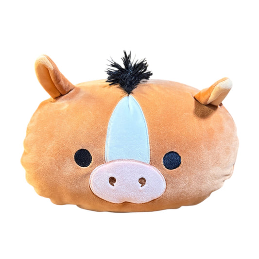 Brisby the Horse Stackable Farm Squad Squishmallow Plush  Retired 12" Tan Coat & Black Mane