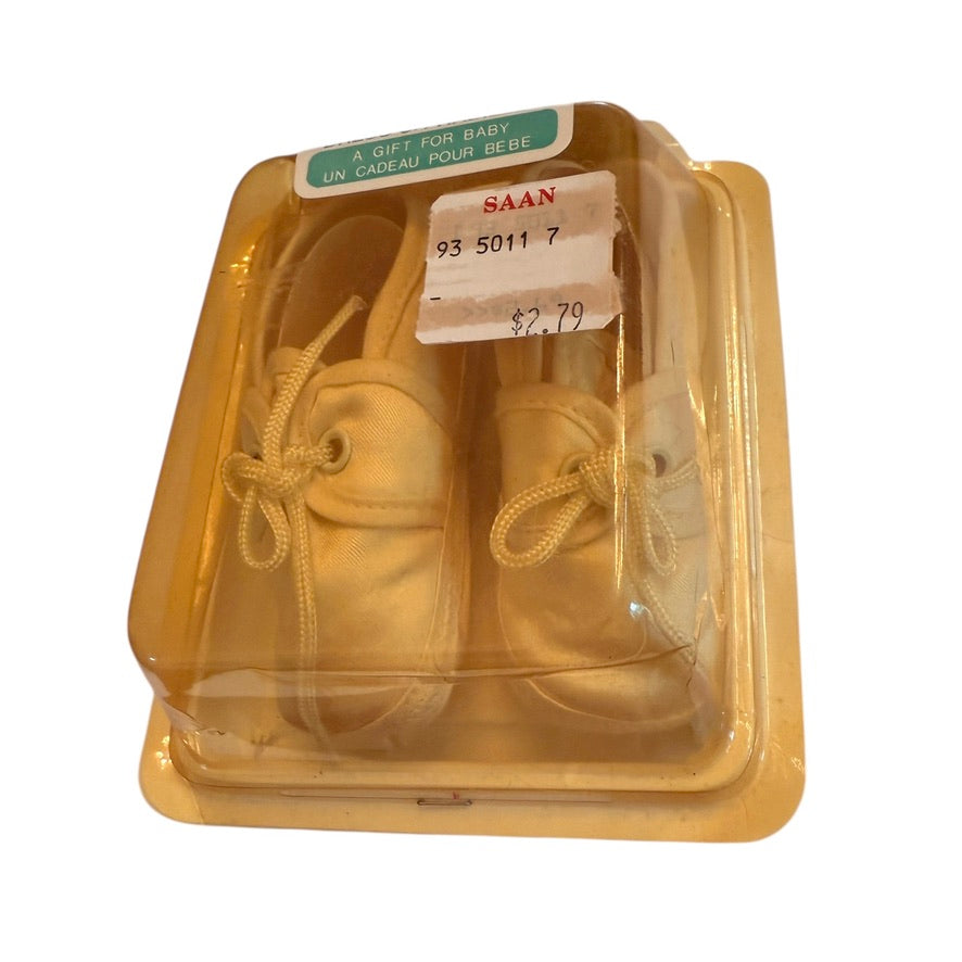 Little Steps Newborn to 3 Months Dress Up Shoes, Vintage, Unworn, Damage to Original Box