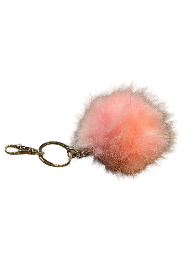 Fluffy Lucky Pink KeyChain in Excellent Preowned Condition