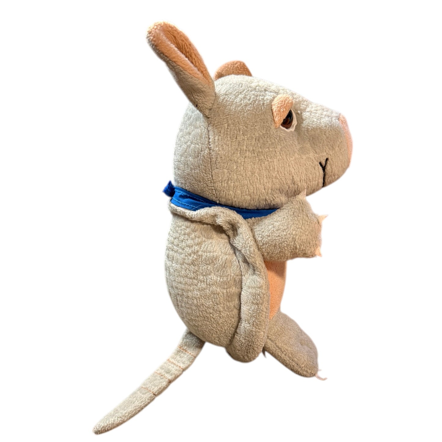 Texas Products Plush Grey Armadillo Stuffed Toy with a Texas Flag Bandana in EUC