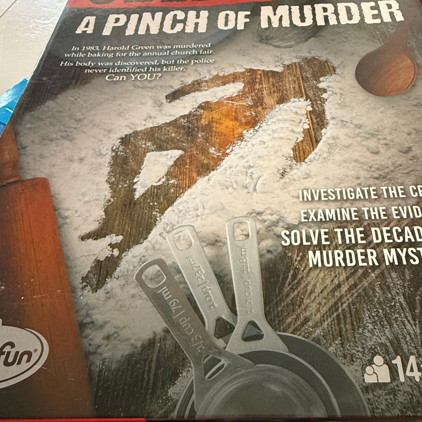Cold Case, A Pinch of Murder by ThinkFun, Solve a Decades Old Murder from the Case Notes