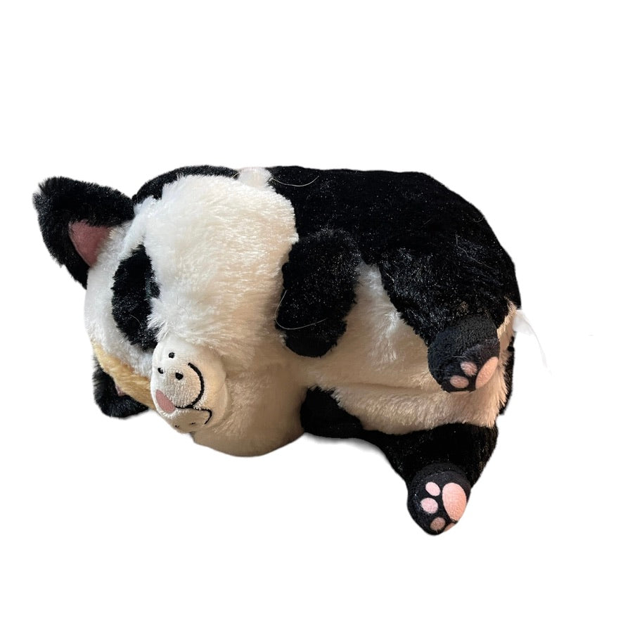 Nanco Belly Buddies Calico Fat Cat Plush Stuffed Animal Toy 9" Preowned in GUC