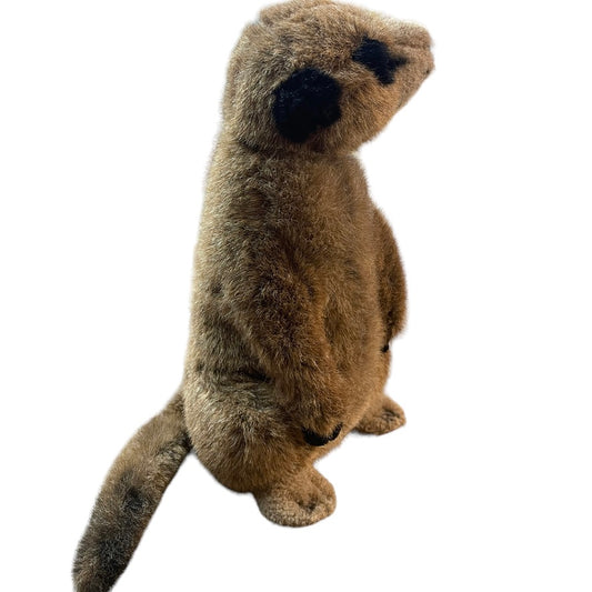 Realistic Fiesta 14" Sitting Meerkat with Black Ears, Paws & Feet, in EUC, A Real Treasure!