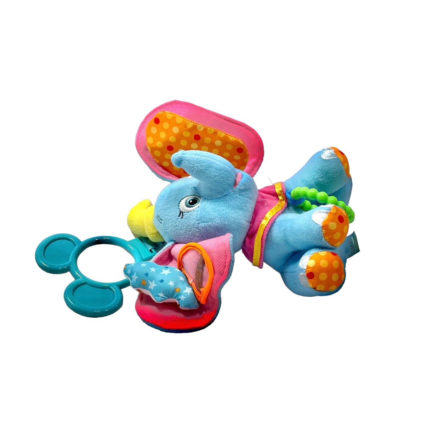 Disney Dumbo Elephant Plush Interactive Baby Toy Teether with Chime