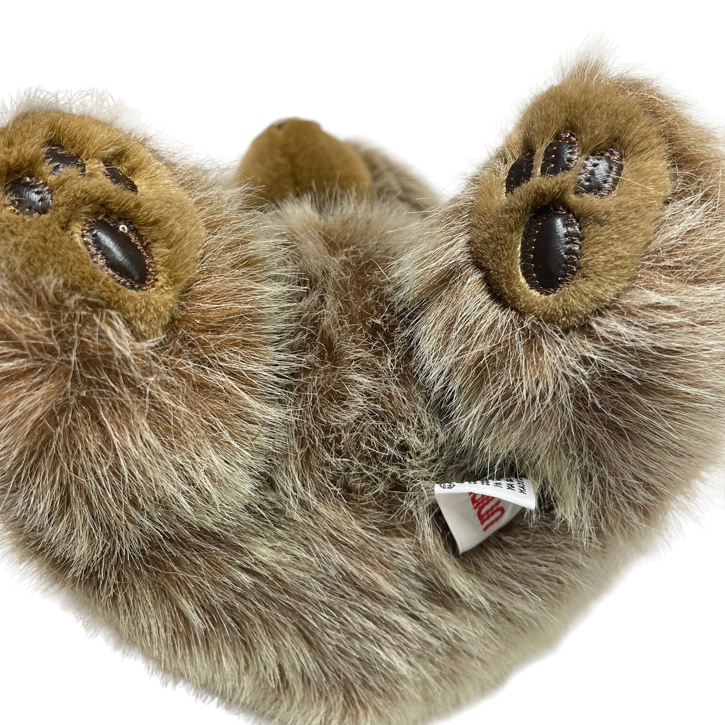Chunky Unipak Teddy Bear Brown Frosted Long Haired 9", Sweet Detailed Face & Paws