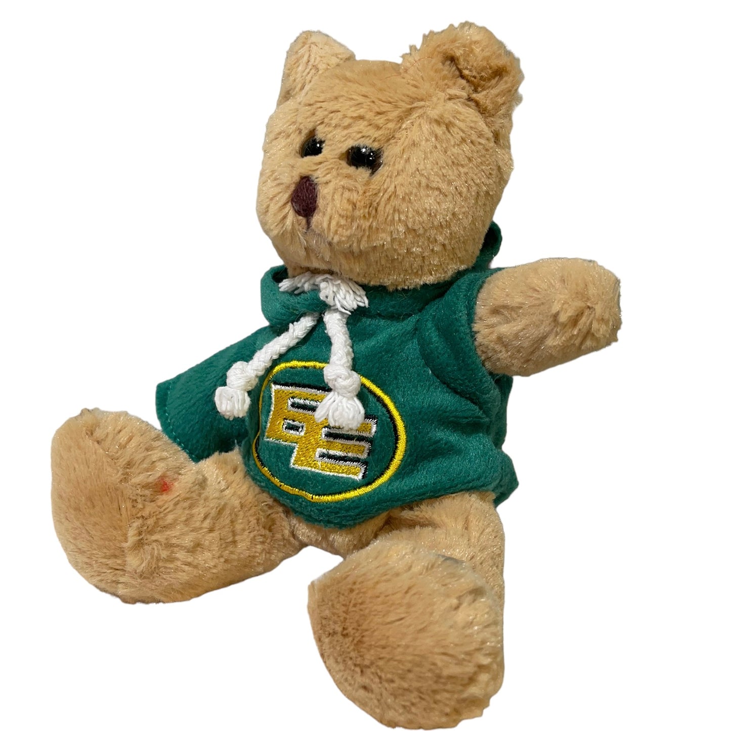 CFL Edmonton Football Bear, Green Hoody with Gold 'EE' Logo