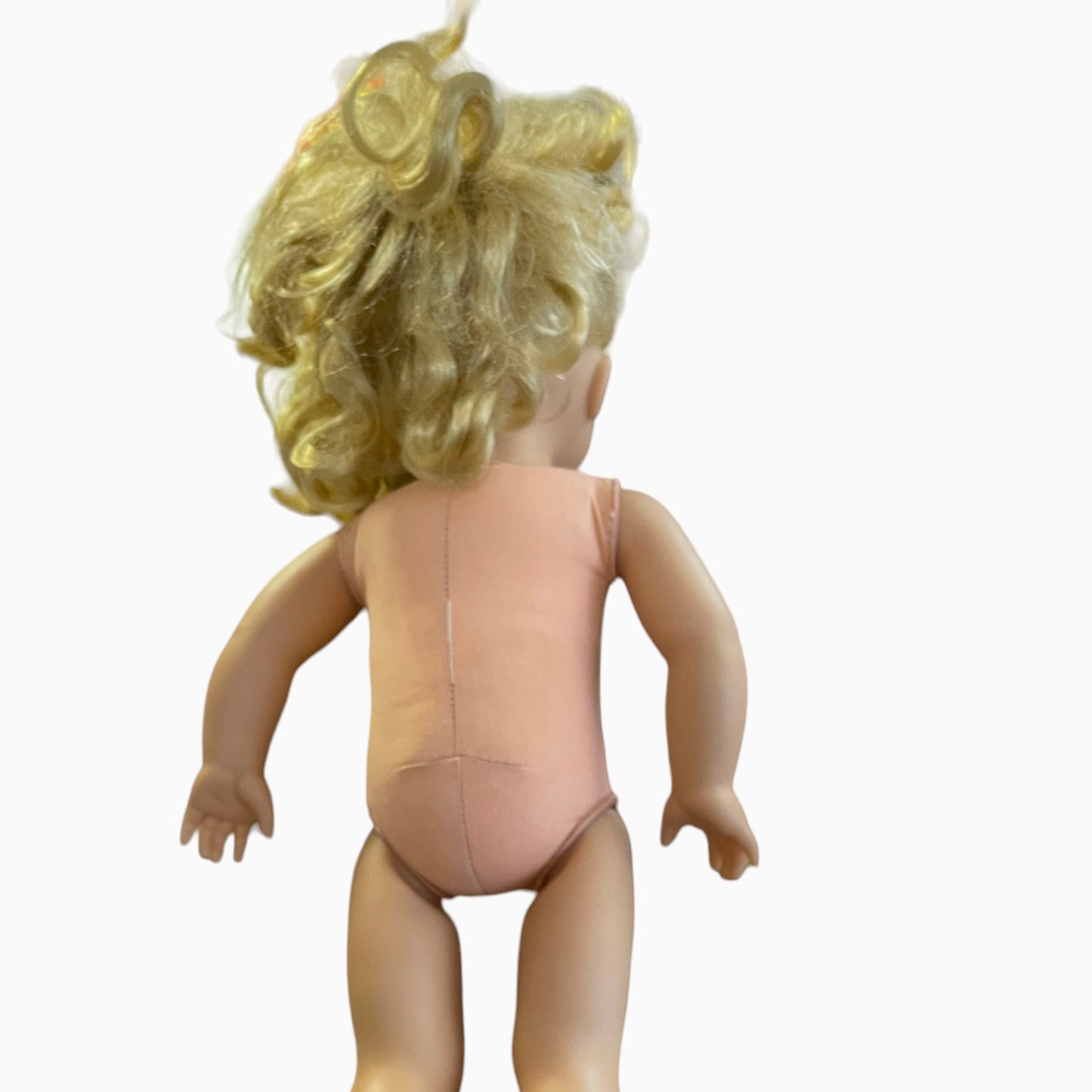 Best Friend Club Preowned Doll, Blond, Blue Glass Eyes & Black Lashes-NASCAR COVERALLS