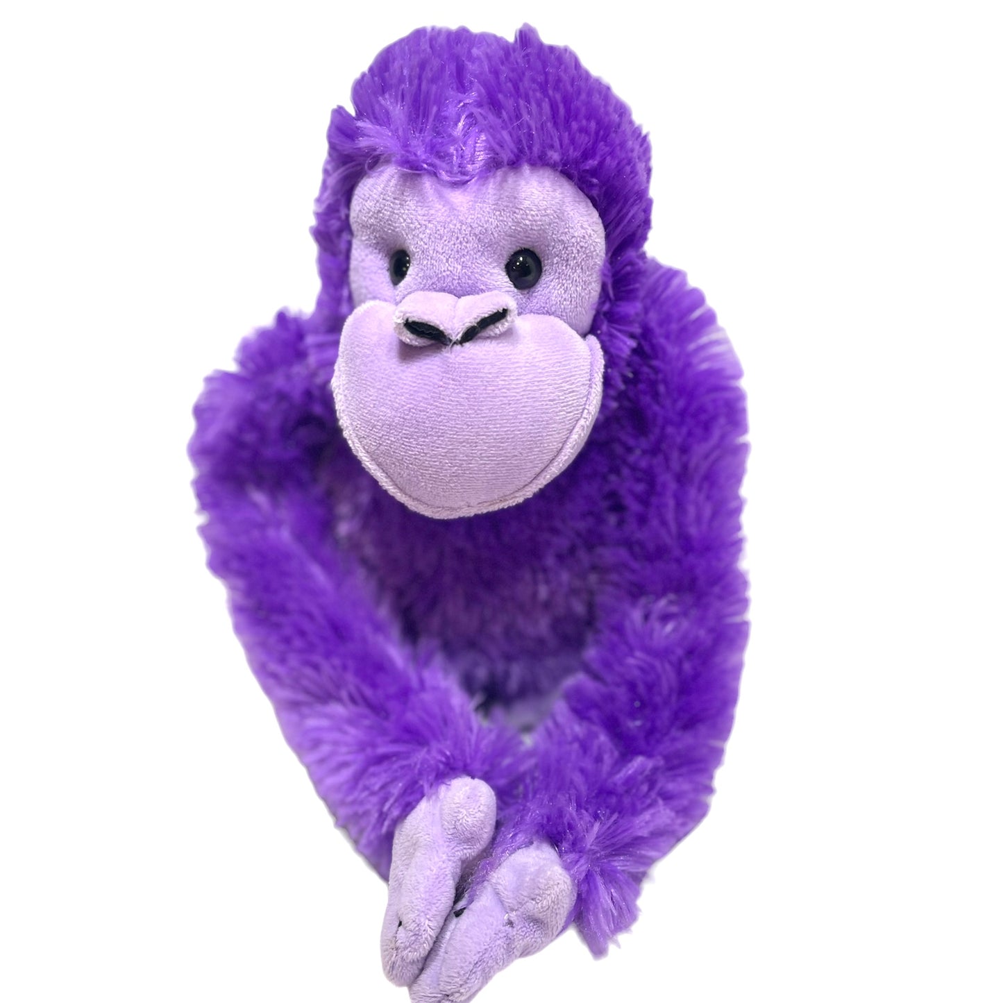 Hanging Purple Monkey 12" Rinco Plush with black Bead Eyes and a Big Smile!