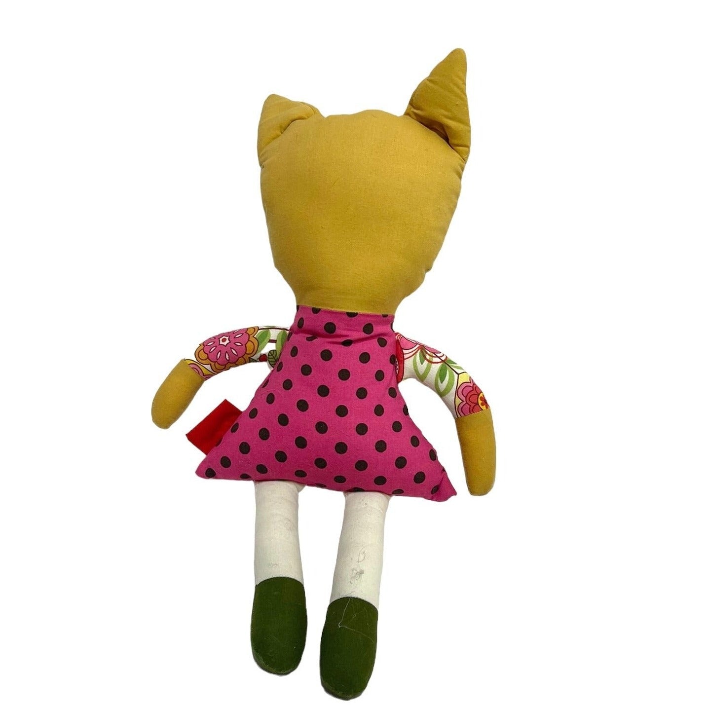 Exquisite 14" Handmade French Maiden Kitten Doll Stuffed Animal EUC