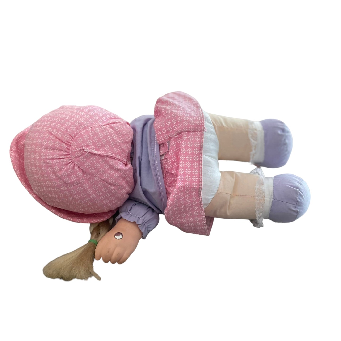 Ring Around the Rosie, 1994 Vintage Blond, Blue Eyed Baby Doll Pink& Purple Outfit, NW