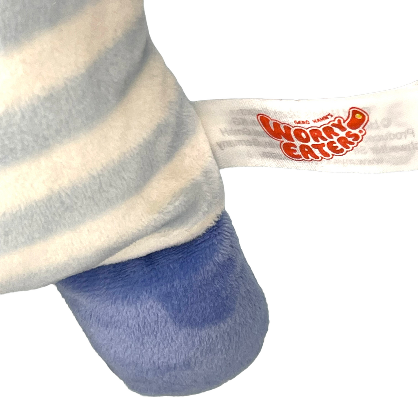 Gerd Hahn 'Bill the Blue Striped Worry Eater' Anxiety Plush, Security Lovey in Euc  in EUC