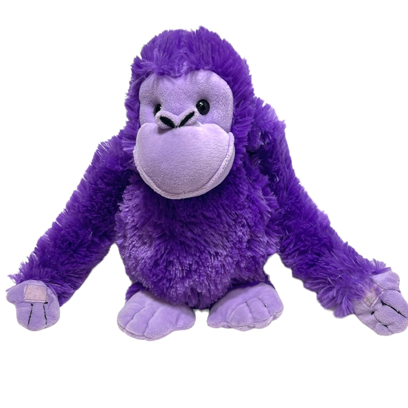Hanging Purple Monkey 12" Rinco Plush with black Bead Eyes and a Big Smile!