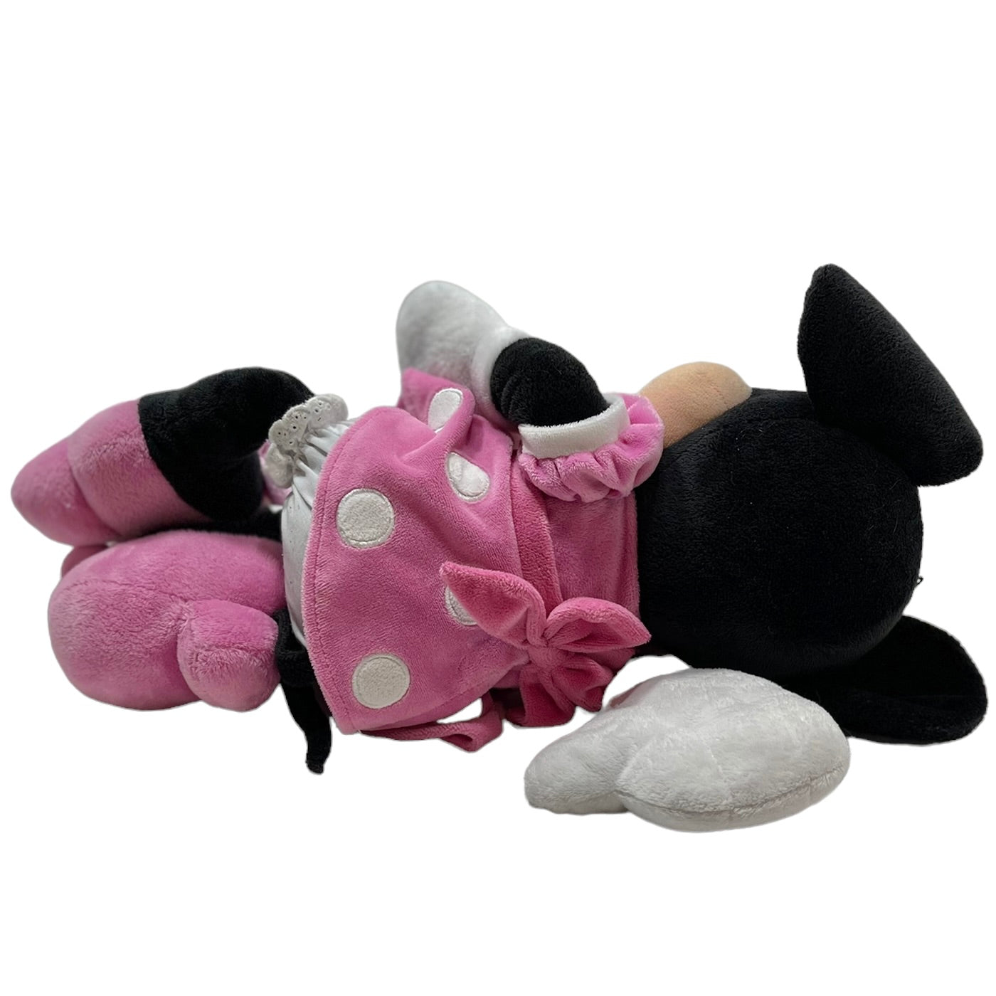Classic Minnie Mouse Plush Doll 18" Preowned in Pink Polka DotDress & Pretty Shoes