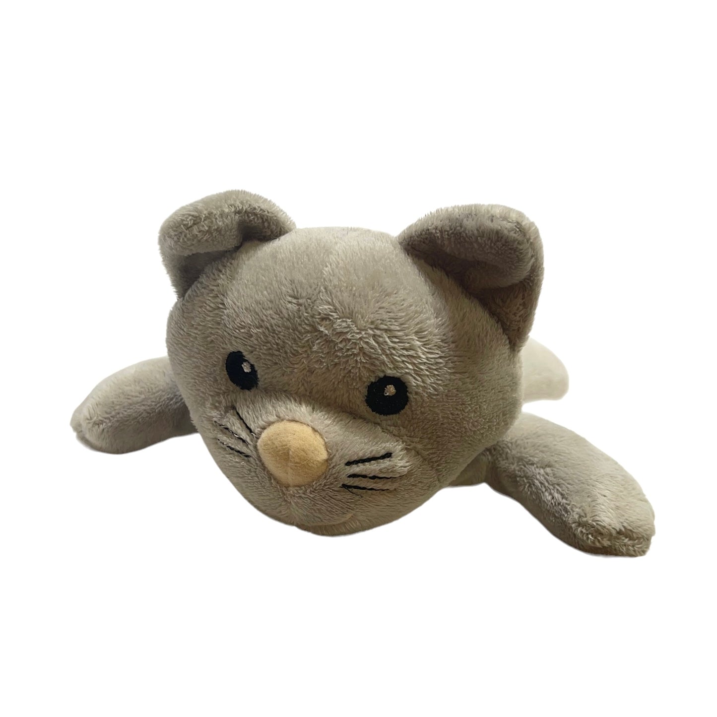 Melissa and Doug Grey Plush 10" Cat, Super Cuddly! Embroidered Face. in EUC