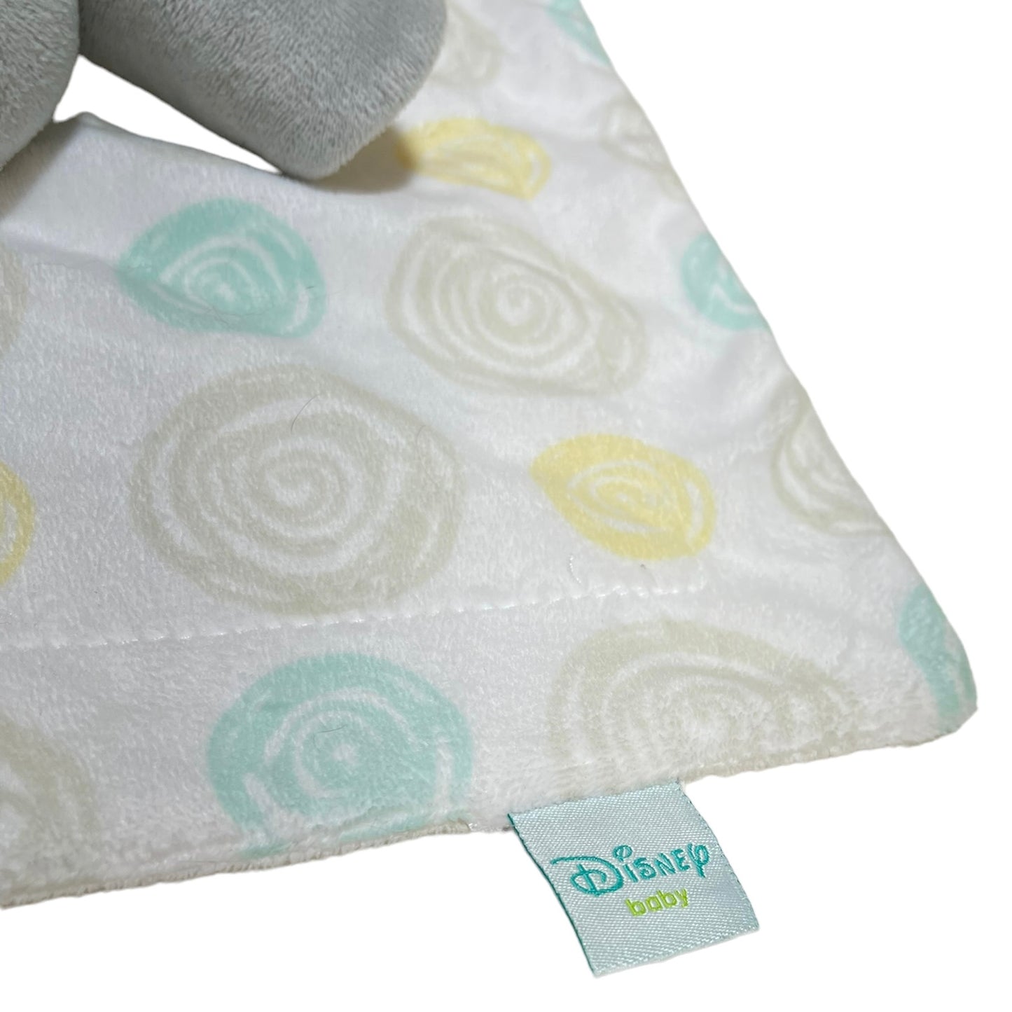 Disney Dumbo Lovey Gray Elephant Security Blanket Soft Baby Toy in EUC