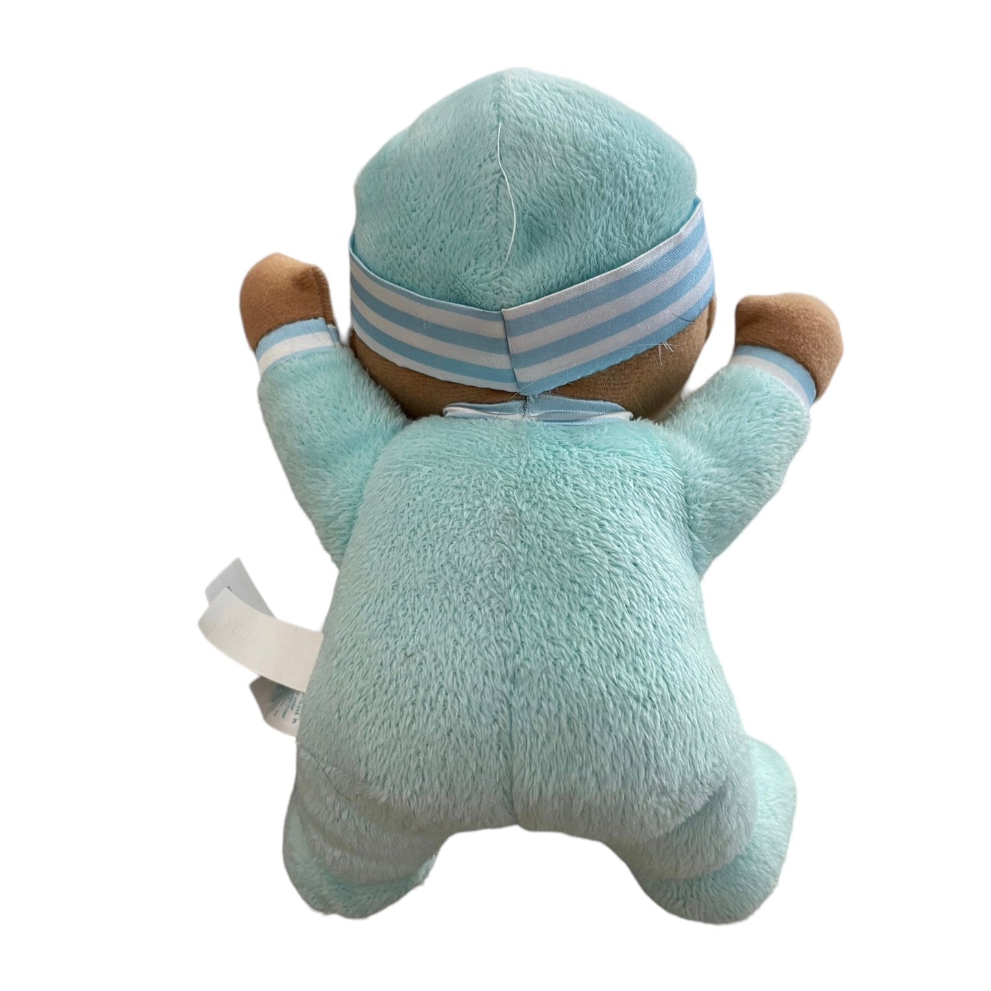 My First Cabbage Patch Doll 8" Baby in Aqua Outfit with Mirrored Tummy GUC
