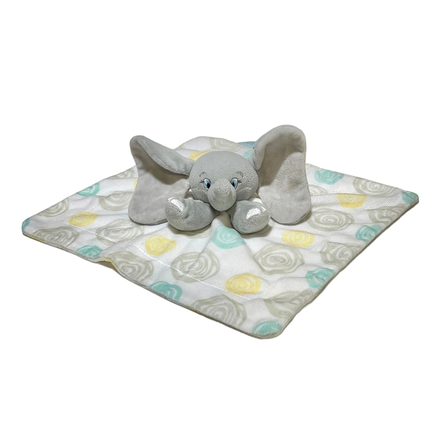 Disney Dumbo Lovey Gray Elephant Security Blanket Soft Baby Toy in EUC
