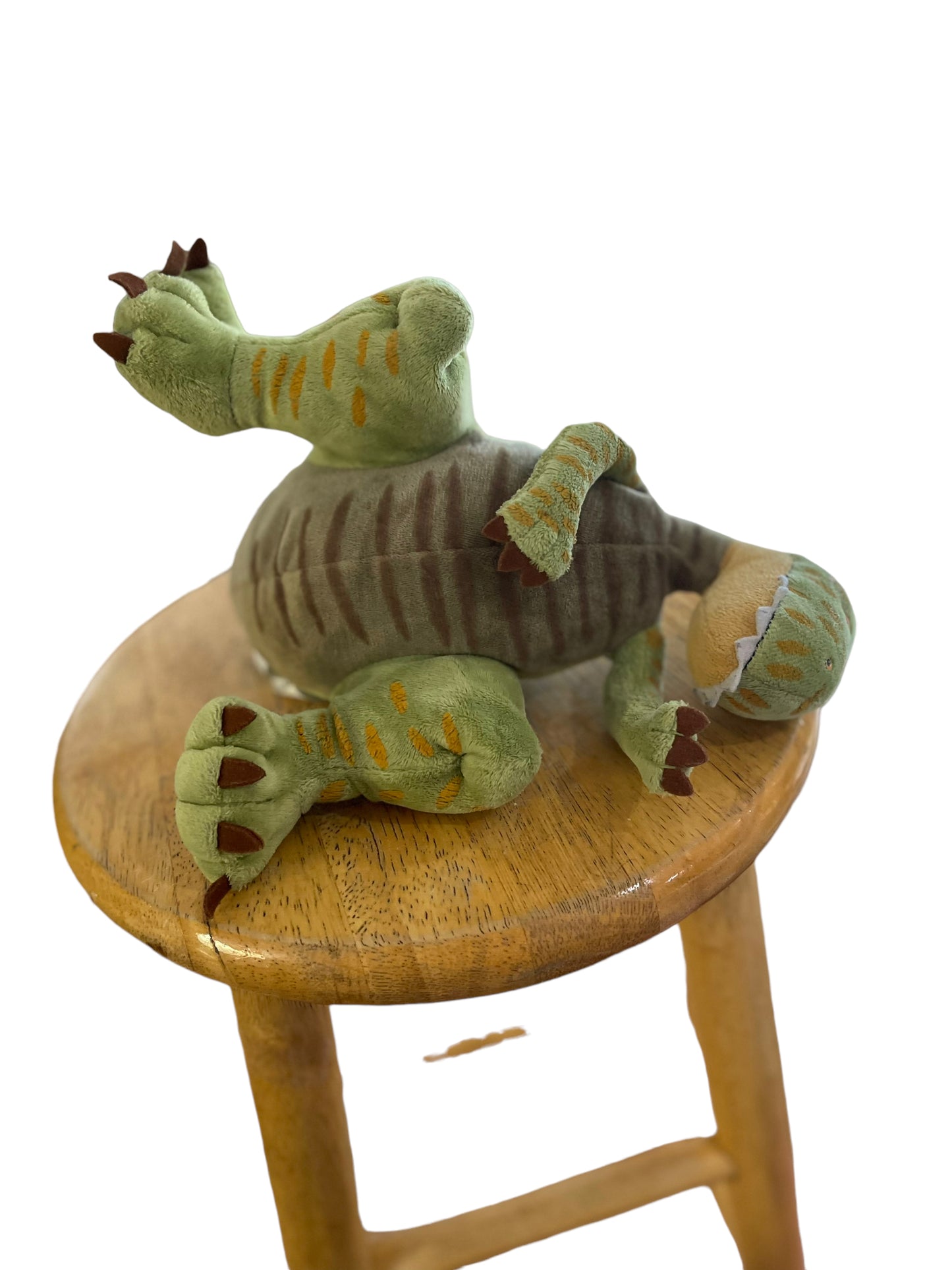 Dinosaurs Say I Love You, Plush 11" Stuffed Mottled Green Dinosaur, Big Soft Claws!