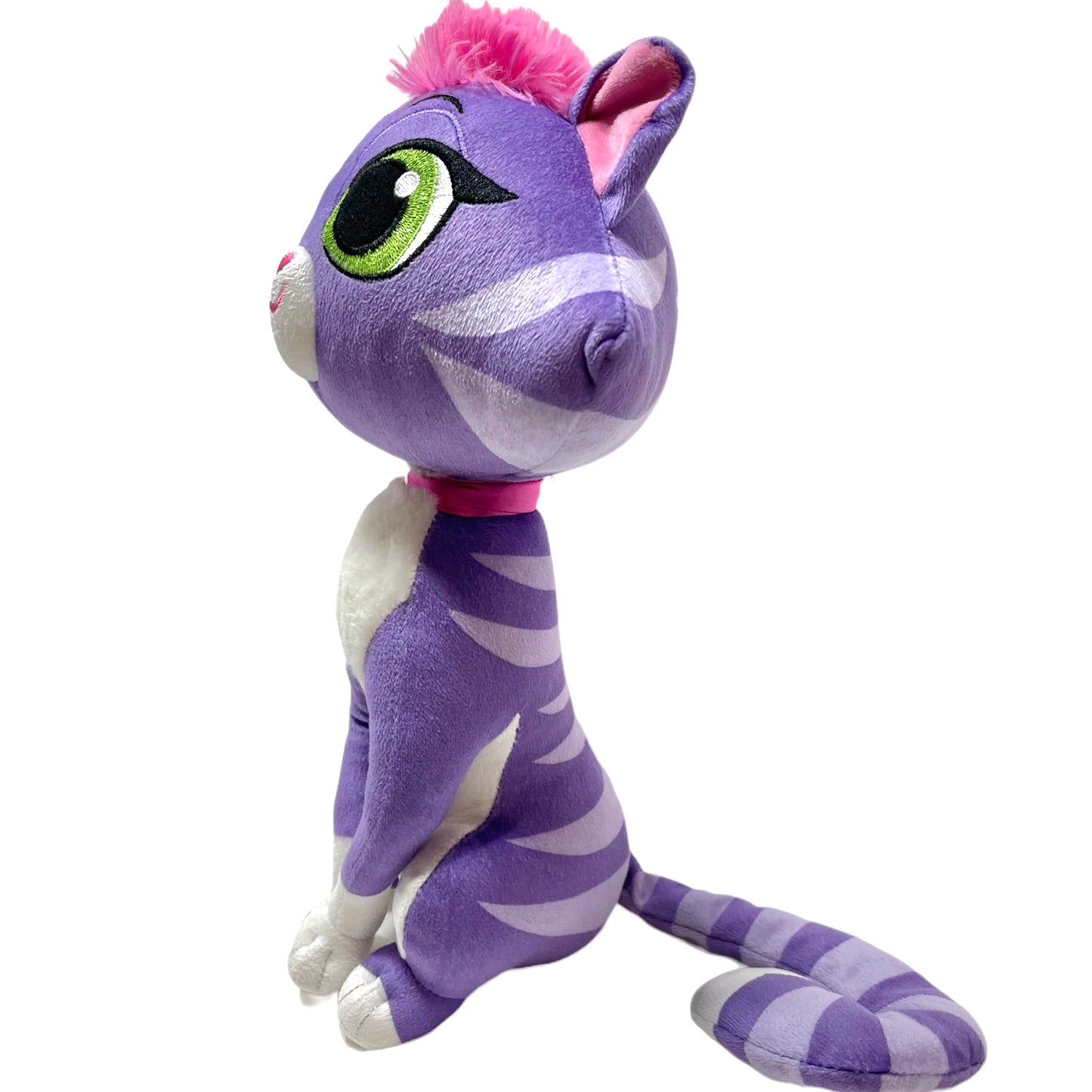 Disney Store Hissy Cat Purple/White Stuffed Animal Plush Puppy Dog Pals EUC