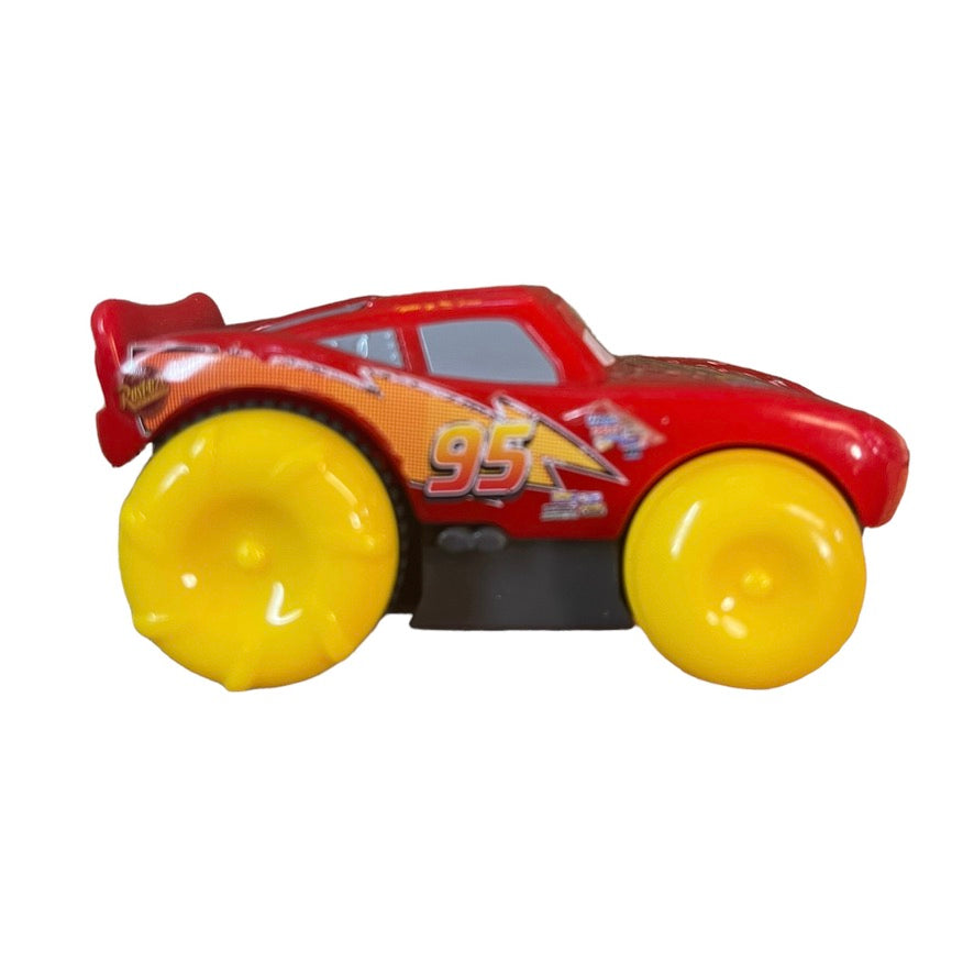 Disney Pixar Cars Yellow Hydro Wheels Lightening McQueen Pull Back Splash Racer