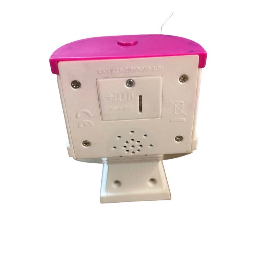 Barbie Pop Up Camper Replacement Toilet with Flushing Sounds, Pink and White