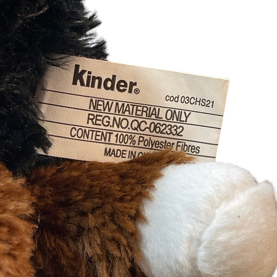 Kinder Bernese Mountain Dog Stuffed Animal Plush Toy in Good Preowned Condition